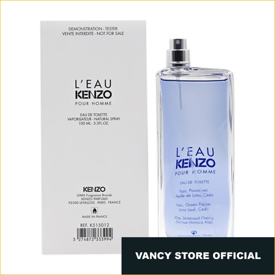 Parfum Original TESTER Kenzo Leau Par Pour Homme Men 100ml Edt