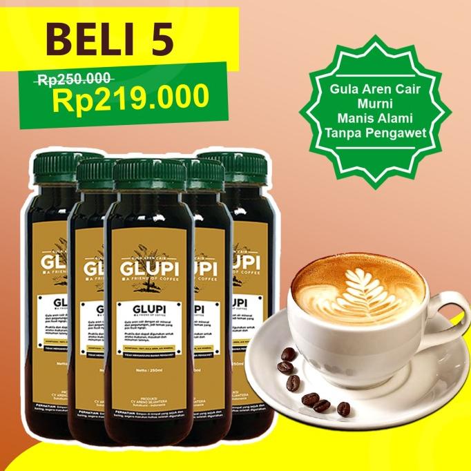 

[PAKET 5 BOTOL GLUPI] BROWN SUGAR CAIR GULA JAWA AREN MURNI PRAKTIS CD364512ZX