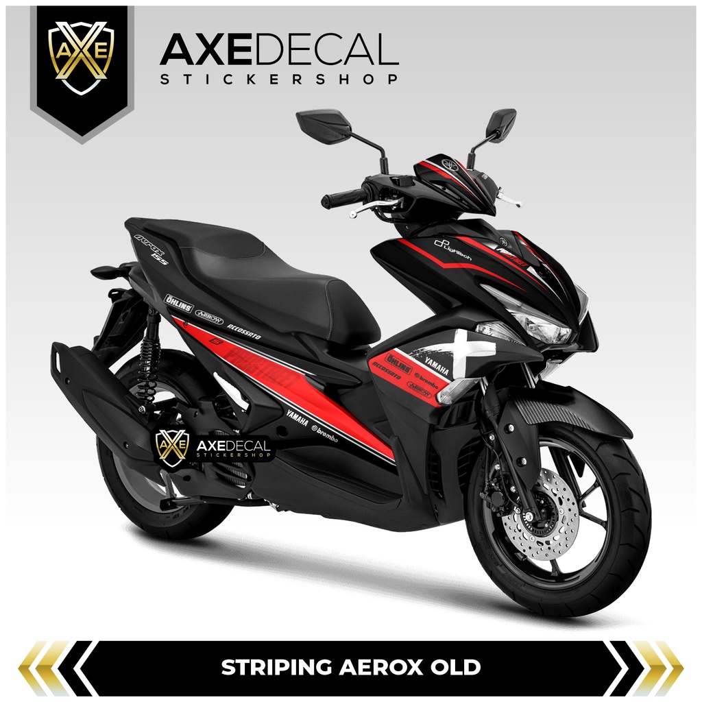 Striping Aerox Old Livery Prostreet Yamaha / Stiker Motor Variasi Yamaha Aerox Lama / Stock Decals
