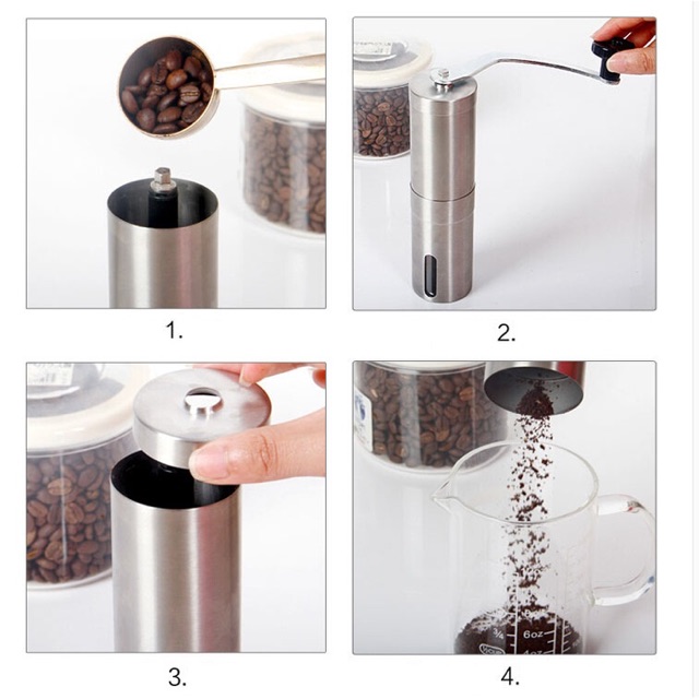 Coffee bean grinder penggiling biji kopi manual penggiling kopi manual penghalus biji kopi