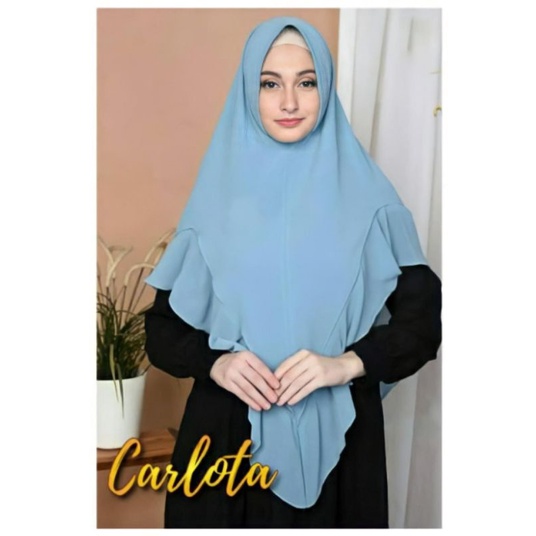 HIJAB CARLOTA ORI NAWA - JILBAB CARLOTA -HIJAB KEKINIAN - KHIMAR CARLOTA