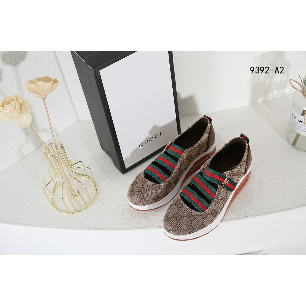 GC Wedges GG Canvas Slip On Shoes 9392-A2