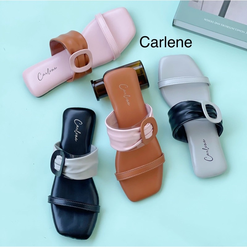 Carlene_Arlene flat/sandal teplek wanita