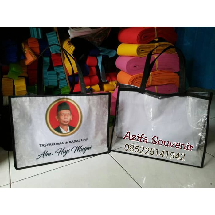 Tas Hantaran Tasyakuran Haul Haji Khitan Tenteng Mika Banner