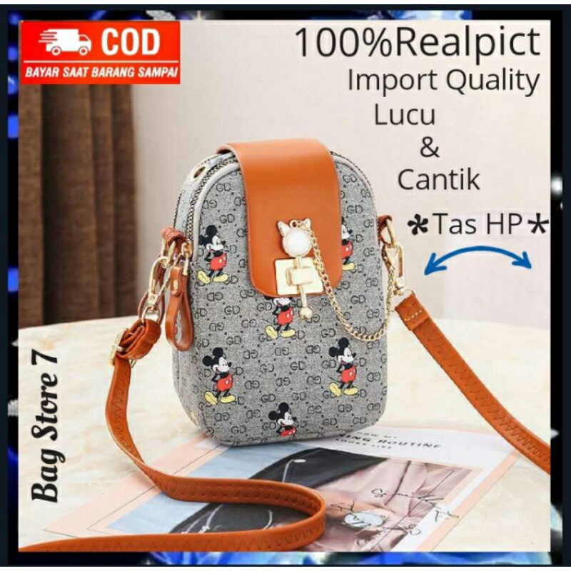 TAS HP WANITA TAS SELEMPANG CEWEK REMAJA PEREMPUAN LUCU IMPORT BRANDED ORIGINAL/ BAG STORE 7