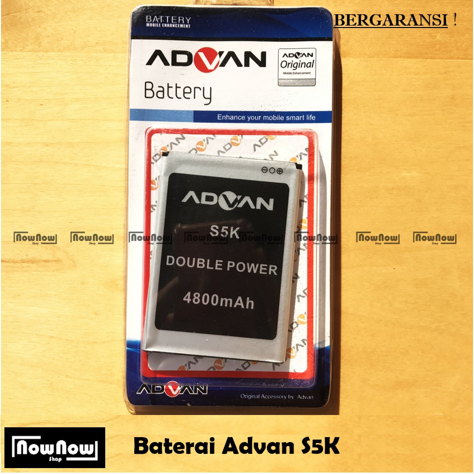 Baterai Advan S5K Original Double Power Batre Batrai Battery HP