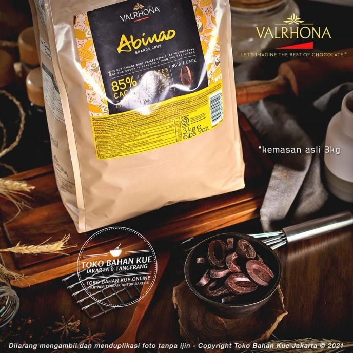 

Valrhona ABINAO 85% Dark Couverture Chocolate 100gr Cokelat Baking Kue TERLARIS TERPERCAYA ORIGINAL