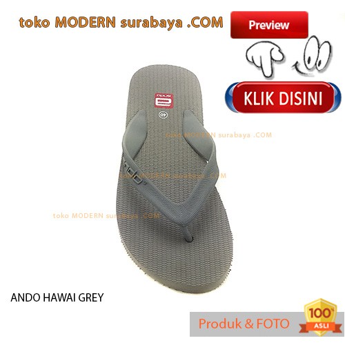 ANDO HAWAI GREY sandal jepit flat casual