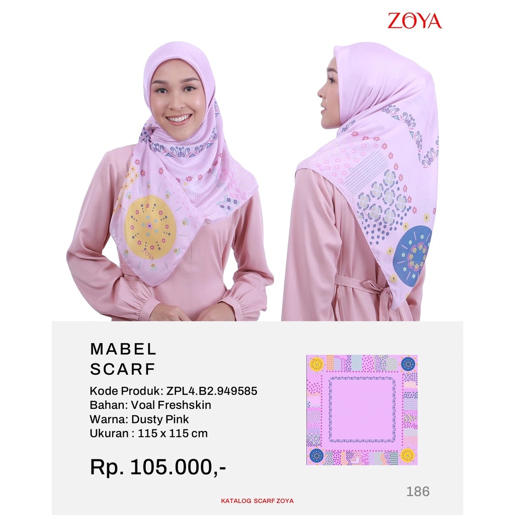 Zoya Scarf Kerudung Segiempat / Zoya Scarf Terbaru