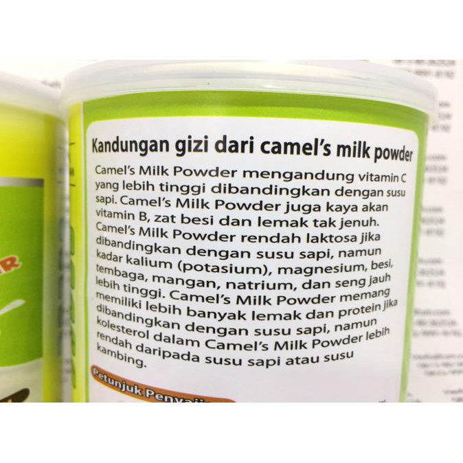 

Susu Unta Kaleng | Susu Onta Bubuk | Zhafira Camel's Milk Powder