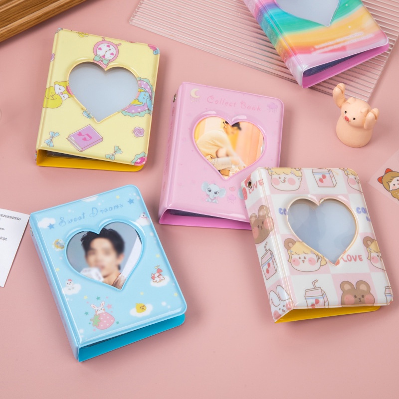 Album Foto Hati Hollow 3inch Lovely Card Holder Untuk Buku Koleksi Photocard Idol KPOP