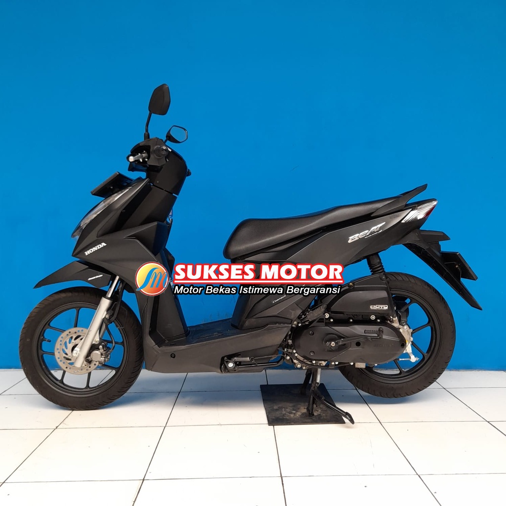 Honda ALL New Beat Deluxe Tahun 2022  warna hitam motor bekas ready pilihan