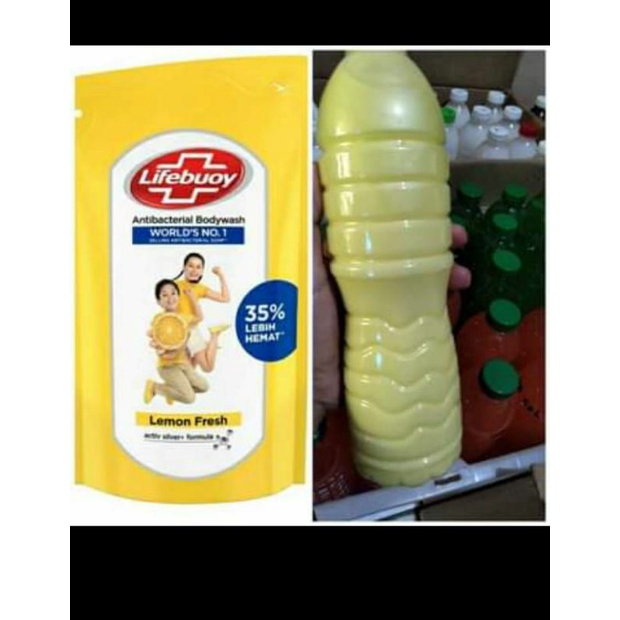 SABUN MANDI LIFEBUOY LEMON FRESH REPACK ORI 600ML