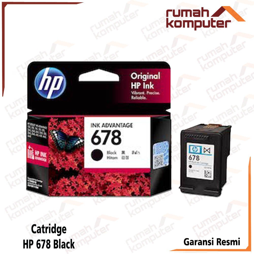 HP 678 Black cartridge Original - Tinta Printer HP 1015 / 1018 / 1515 / 2515