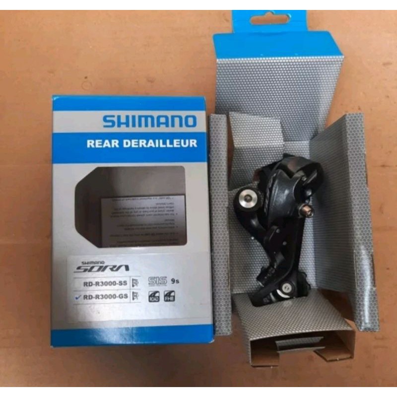 RD SHIMANO SORA R3000 GS Medium Cage R 3000 Original 9 Speed Sp 9sp Dan short Cage Pendek SS  ... code 733337 bisa sepeda balap roadbike road bike hybrid 9 speed