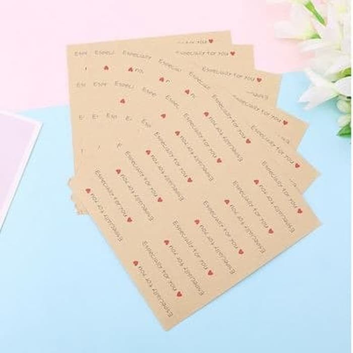 Paper Tags Sticker &quot;ESPECIALLY FOR YOU&quot; - Tube Shape (1sheet/20pcs)