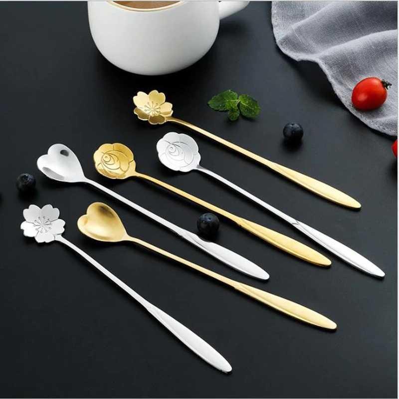 Sendok Teh Gagang Panjang Long Handled Tea Spoon Stainless - TC49