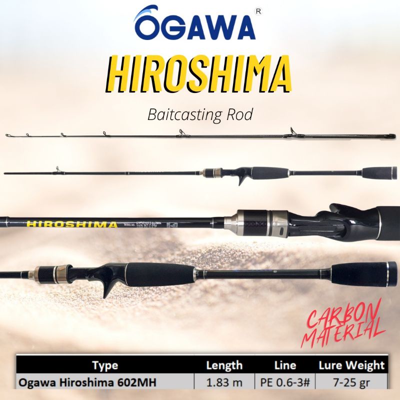 joran BC Ogawa Hiroshima 180cm packing pipa PVC