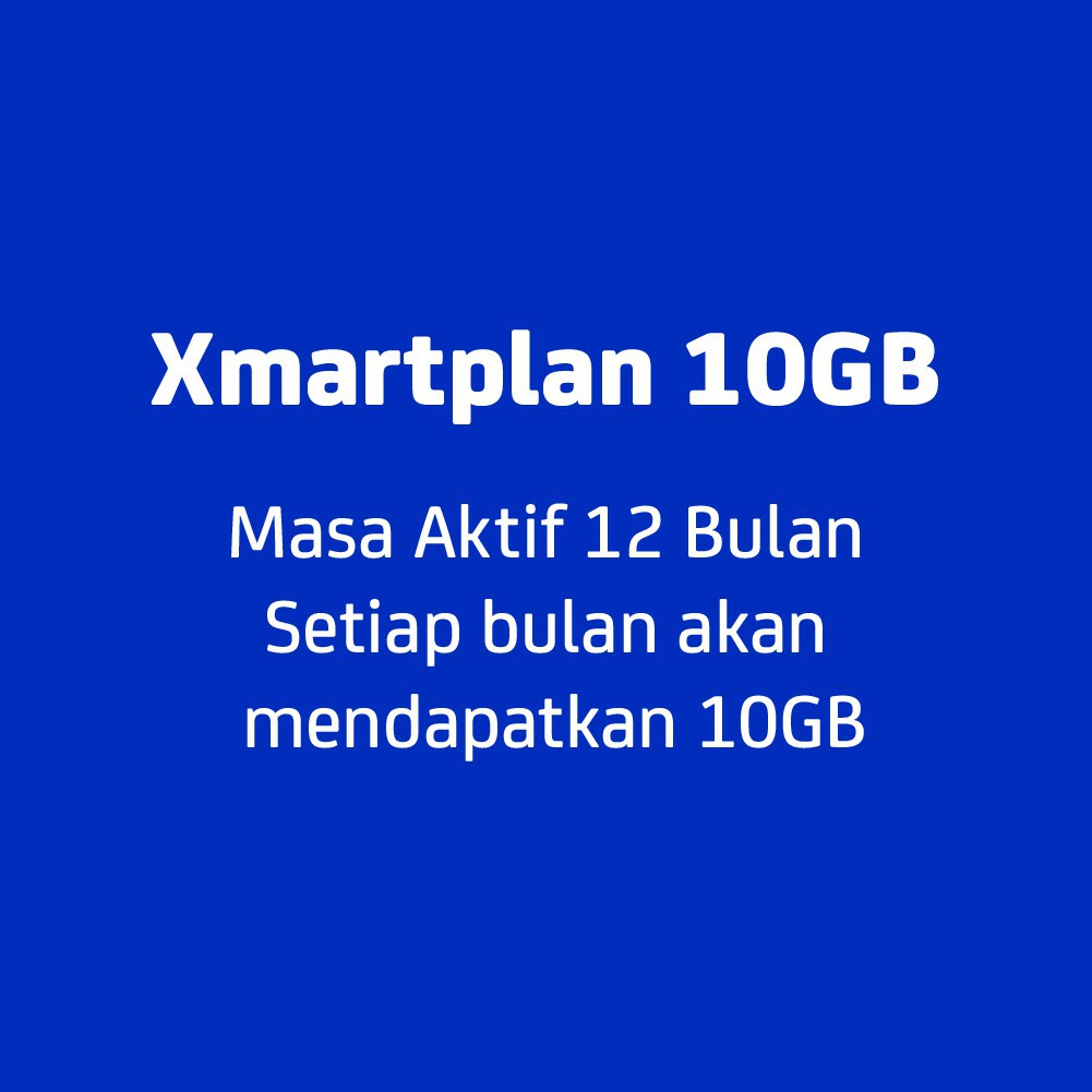 Xl Xmartplan Kartu Perdana Paket 10gb 12 Bulan Shopee Indonesia