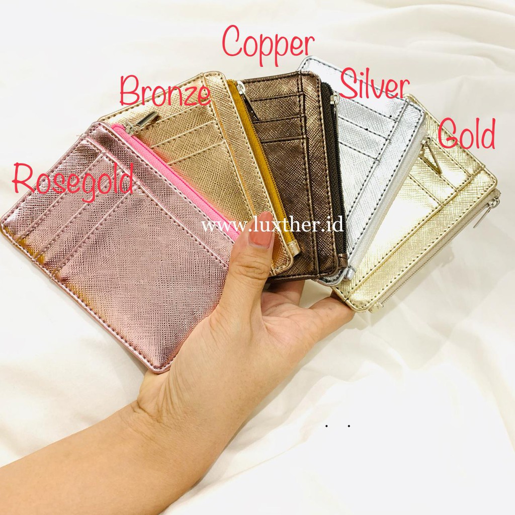 LUXTHER - TALIA WALLET IN ULTRA GLOSSY / CARD WALLET / DOMPET KARTU / 6 SLOT / DOMPET MURAH / DOMPET UANG KOIN