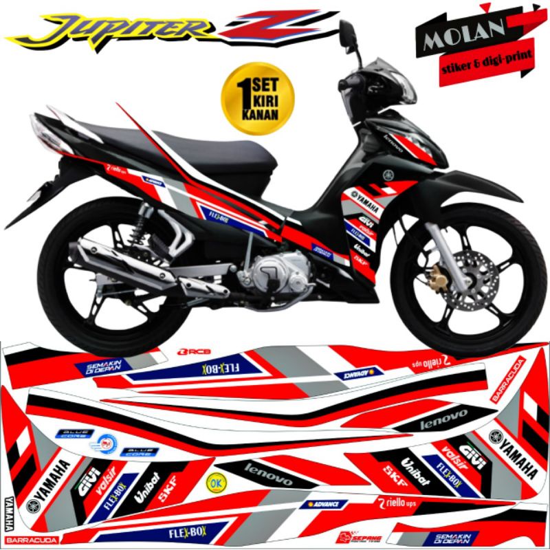 Decal Sticker Striping Variasi Jupiter Z Robot 2010-2013 / Jupiter Z 2010 /Jupiter Z 2011 /Jupiter Z