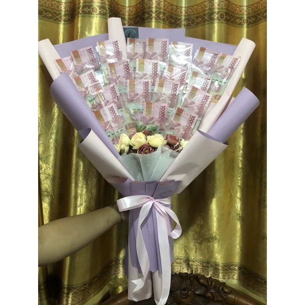 Bouquet money / Buket uang 100.000