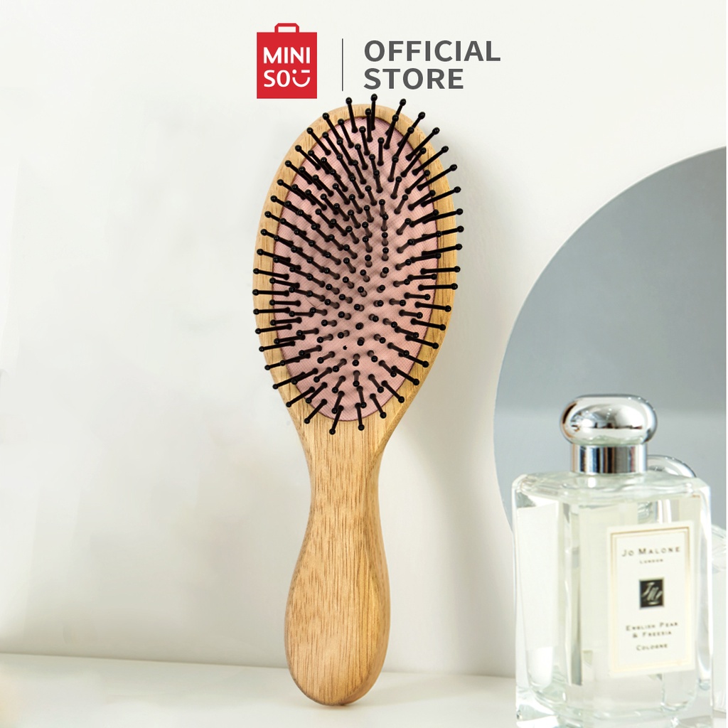 MINISO Sisir Rambut kayu Wanita Hair Brush Massage Comb Anti-static Comb sisir rambut rontok dan kus