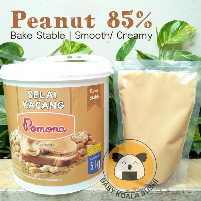 

SELAI KACANG 500g | POMONA Smooth Peanut Butter Bake Stable Roti Bakar