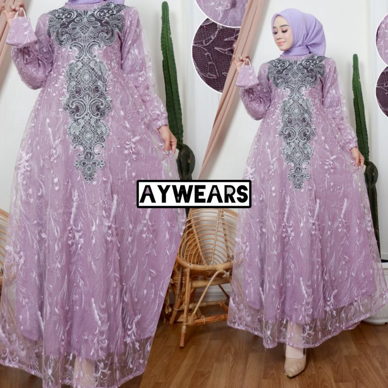 GAMIS BORDIR ANJANI/ GAMIS PESTA ANJANI/ GAMIS KONDANGAN