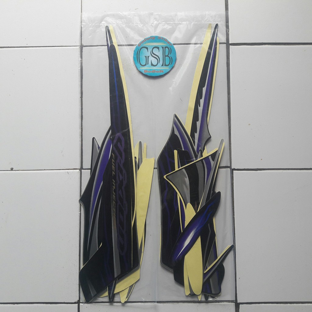 Striping Stiker Motor Yamaha Vixion 2010 Ungu Shopee Indonesia