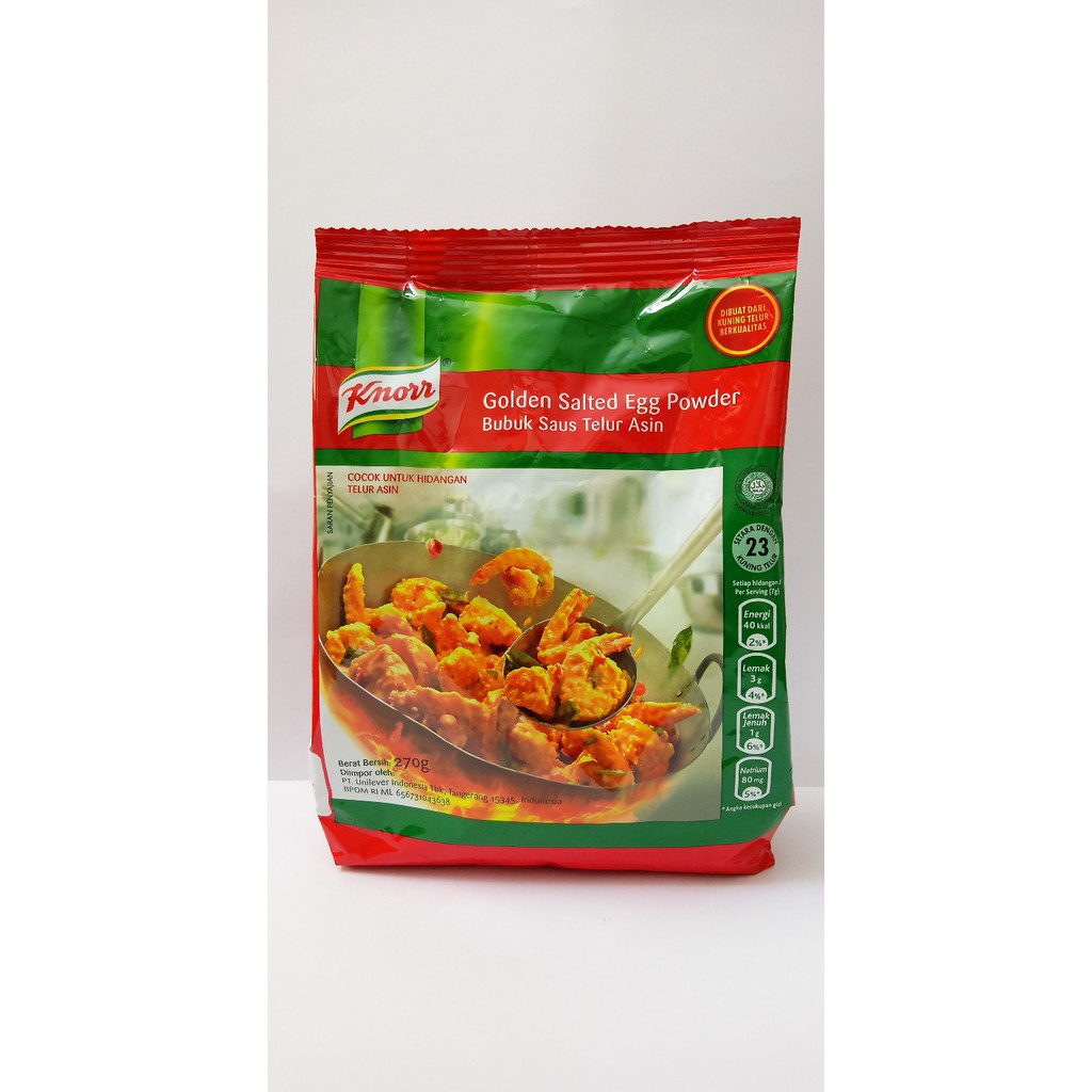

Knorr Golden Salted Egg Powder/Bubuk Saus Telur Asin/270 gr