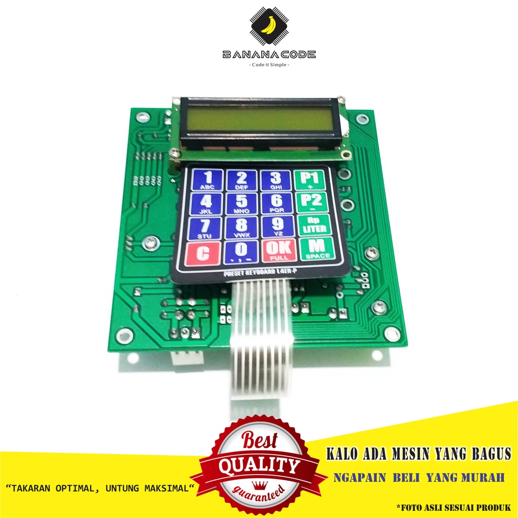 BANANACODE - CPU POM MINI PERTAMINI 1.4ER AC +  KEYPAD MEMBRAN + LCD1602