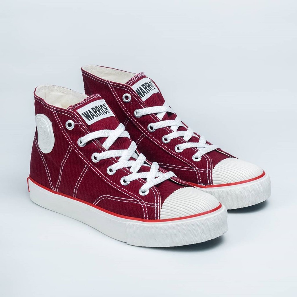 SEPATU WARRIOR CLASSIC MAROON LC dan HC - WARRIOR SHOES - WARRIOR FOOTGEAR