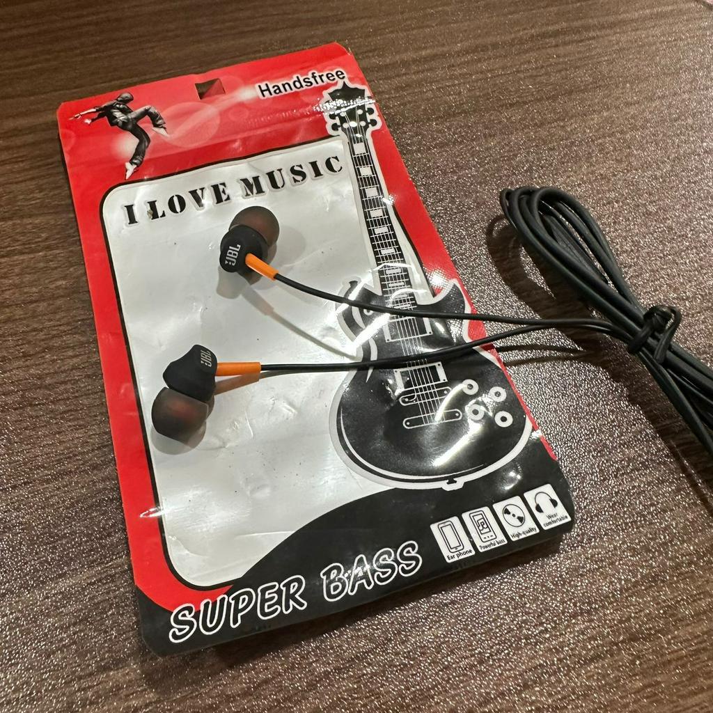 HANDSFRE J2022 SUARA TERBAIK SUPER BASSNYA I LOVE MUSIC EARPHONE HIGH QUALITY BY SMOLL