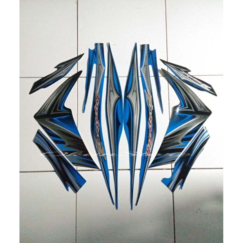 sticker jupiter z/striping Jupiter z 2011 biru