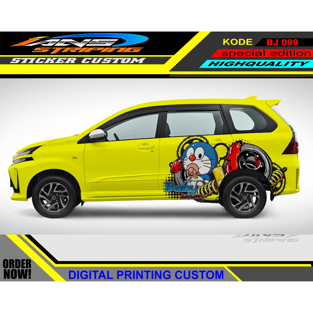 STICKER MOBIL AVANZA XENIA / PROMO STIKER MOBIL AGYA AYLA / STICKER HONDA JAZZ / STICKER DECAL MOBIL