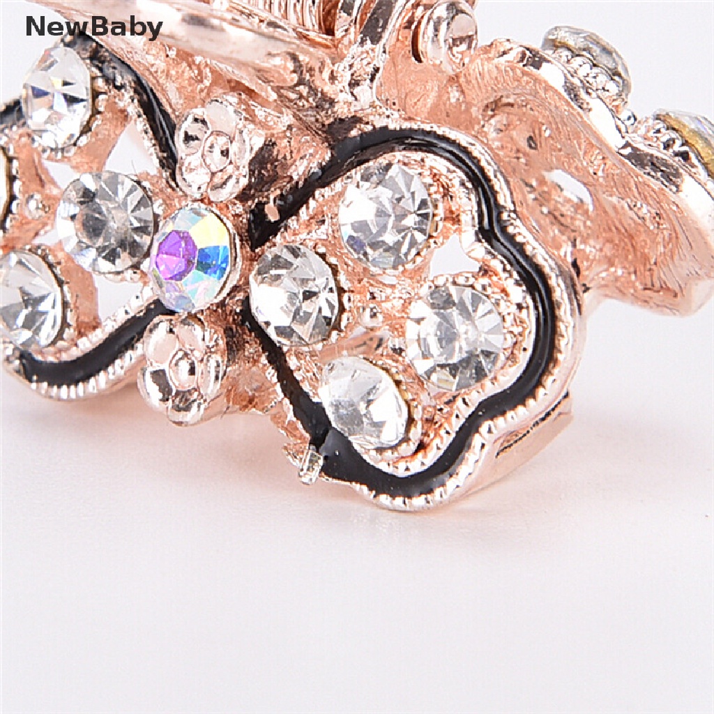 NewBaby Lovely Mini Crystal Rhinestone Plastic Butterfly Hair Claw Jaw Clip Clamp Pin  ID