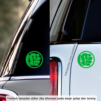 Stiker HULK Logo Cutting Sticker Mobil Motor