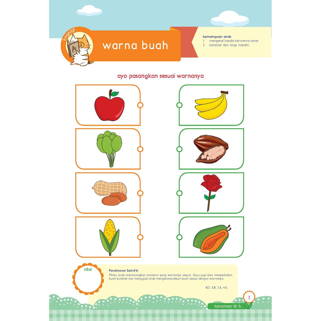Buku Paud  Tk Tematik K13 Kelompok B Tema  Tanaman 