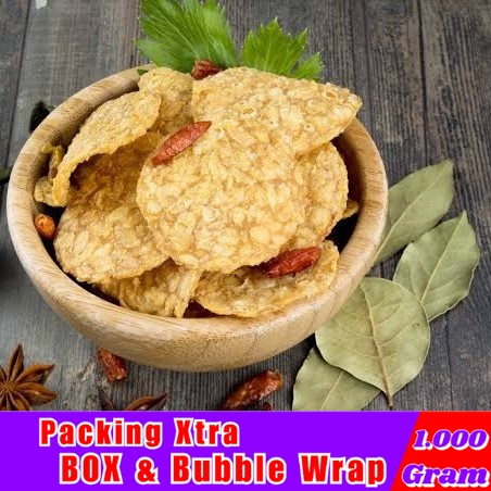 

[1Kg] Keripik Tempe Tepung / Kripik Tempe Sagu - Hufaida Snack snack kiloan