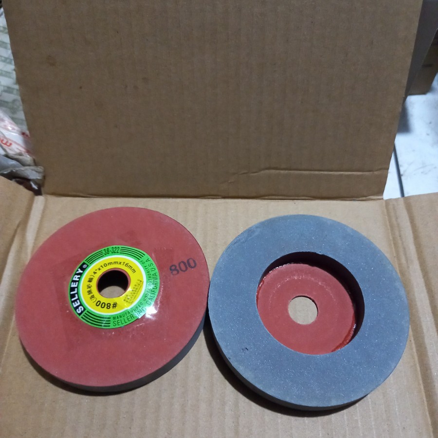 Batu Poles Kaca Keramik Geranit Gerinda / Sponge PVA 4" #800 Sellery