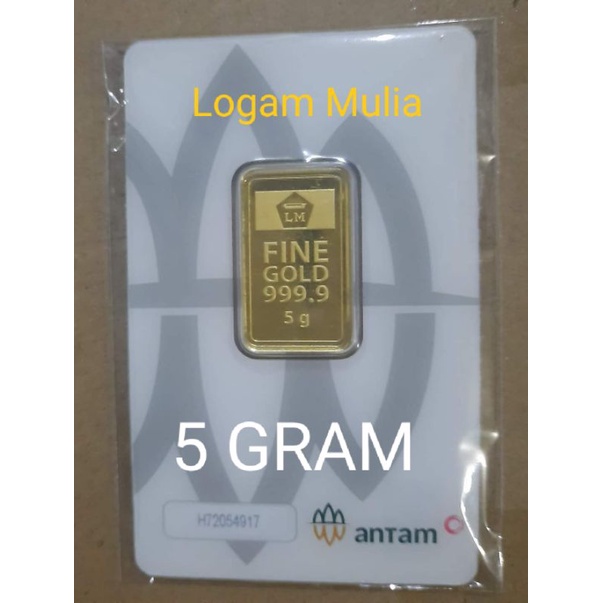 LOGAM MULIA ANTAM EMAS 5 GRAM PRESS 2022 (TERBARU)