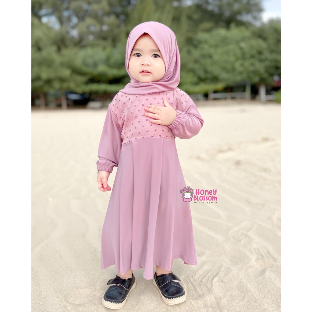 HONEYBLOSSOM gamis bayi cantik alesha / gamis bayi perempuan 6 12 bulan