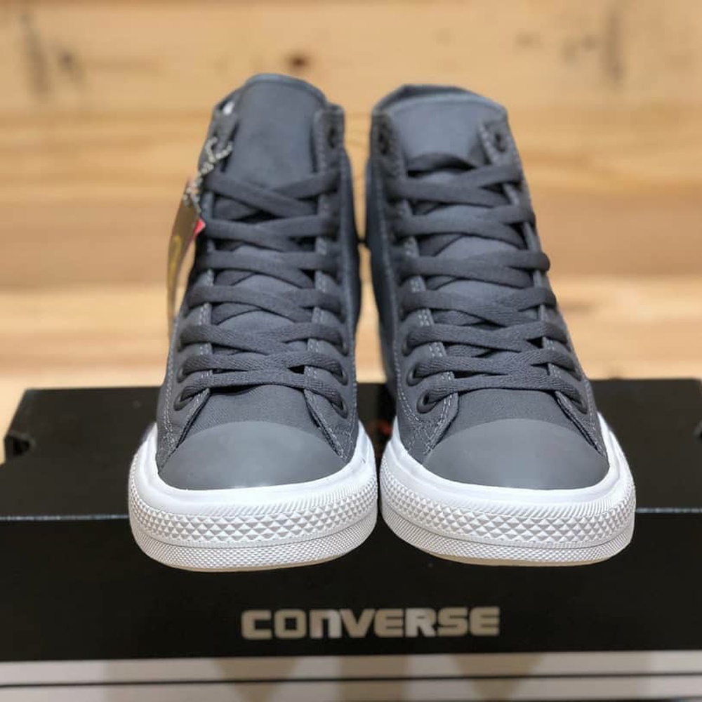 Sepatu Sneakers Distro Pria Wanita Converse All Star Undefeated Petir Tinggi Abu With BOX