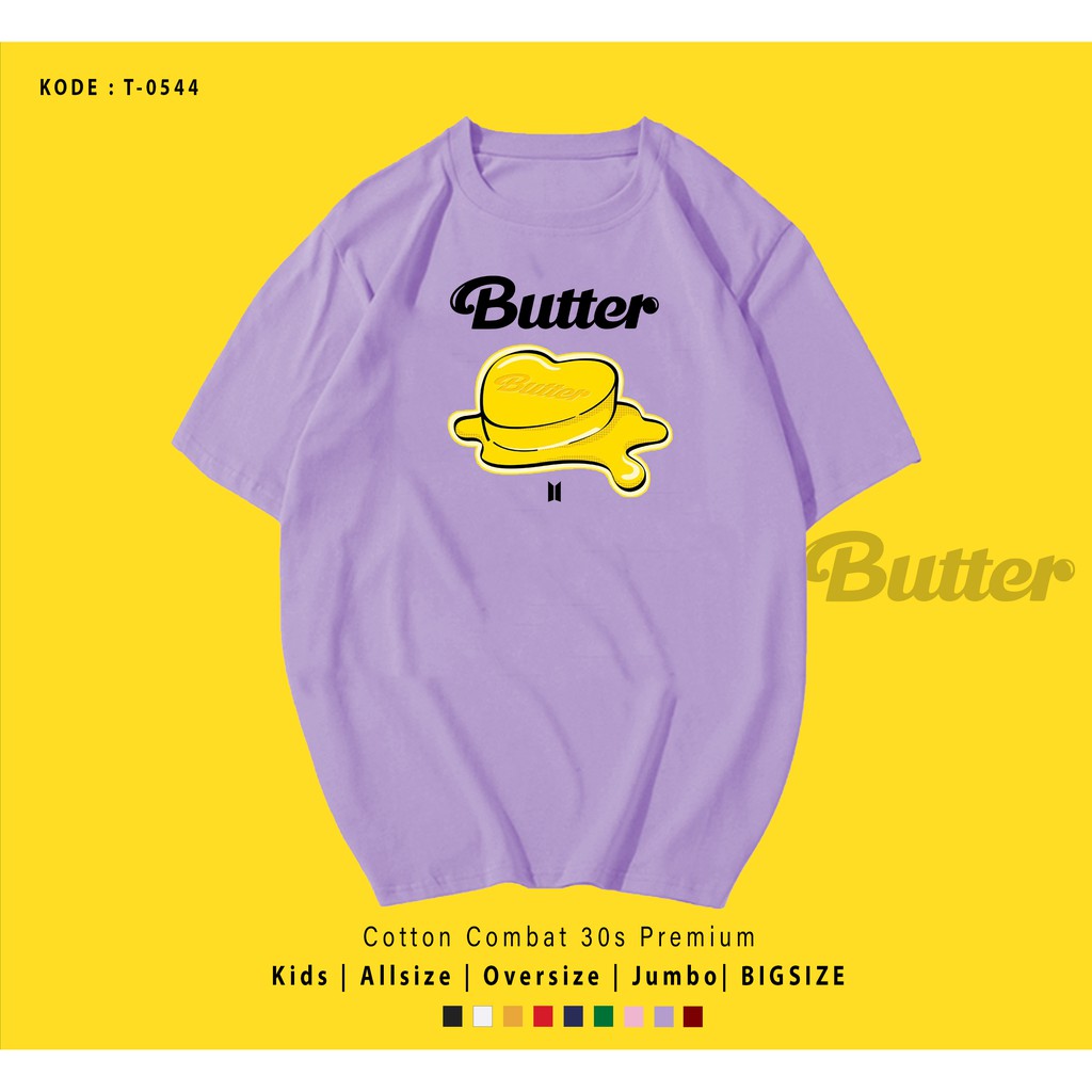 T0544  T-SHIRT / KAOS UNISEX / TUMBLR TEE / REAL PICTURE KPOP BTS BUTTER ALBUM / IMPORT / ARMY