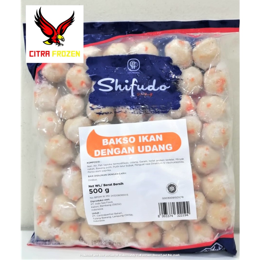 Jual Shifudo Bakso Ikan Dengan Udang 500gr Shopee Indonesia