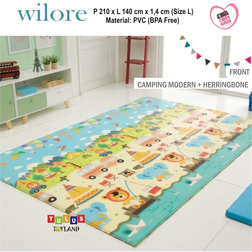 Karpet CobyHaus Wilore Playmat PVC Alas Lantai Anak Bayi Coby Haus