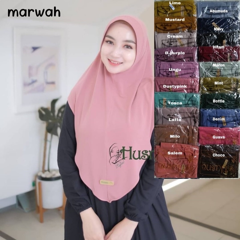 Jilbab instan marwah ori Husna