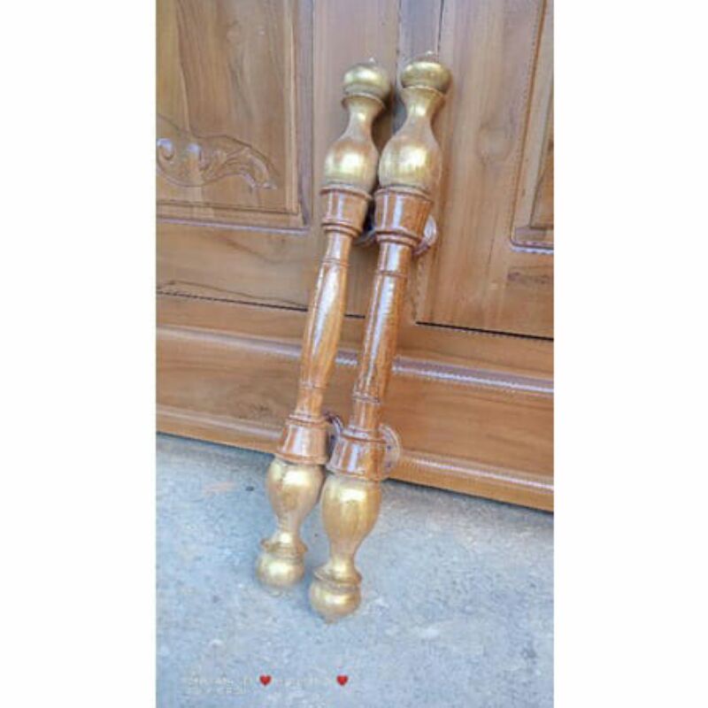 Jual Handle Hendle Pintu Kayu Jati Bermotif Harga Sepasang Shopee Indonesia