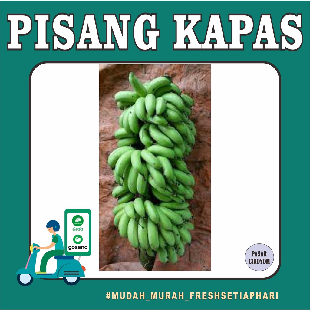 

PISANG KAPAS FRESH MURAH BANDUNG 1 SISIR